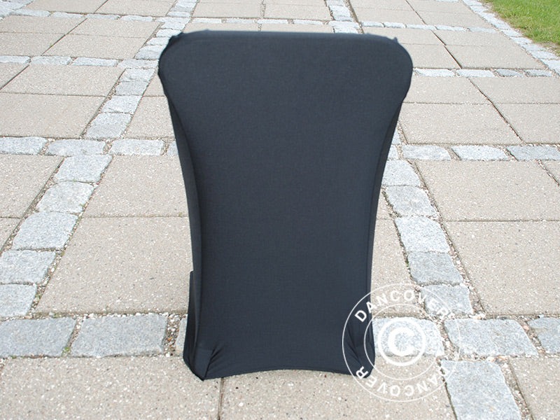 Elastyczny pokrowiec na krzesło 44x44x80cm, Czarny (10 szt) - Image 7