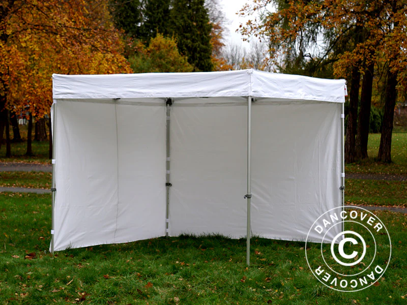 Namiot FleXtents® PRO Exhibition ze ścianami bocznymi, 3x3m, biały, trudnopalny - Image 13