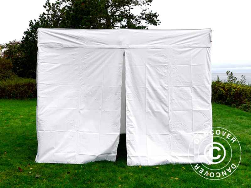 Namiot FleXtents® PRO Exhibition ze ścianami bocznymi, 3x3m, biały, trudnopalny - Image 8