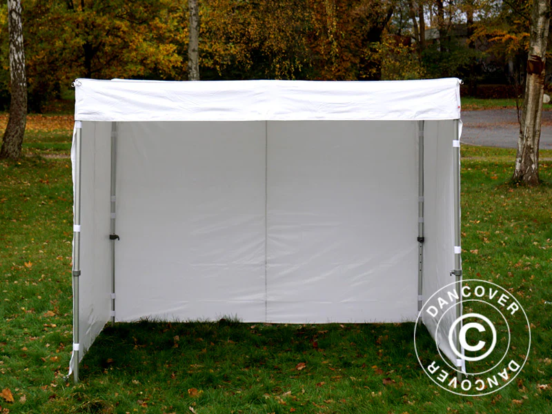 Namiot FleXtents® PRO Exhibition ze ścianami bocznymi, 3x3m, biały, trudnopalny - Image 9