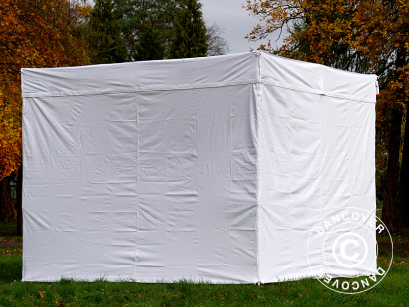 Namiot FleXtents® Xtreme Exhibition 50 ze ścianami bocznymi, 3x3m, biały, trudnopalny - Image 26