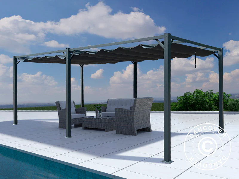 Pawilon Pergola Santa Cruz, 3x6m, Ciemny szary - Image 3