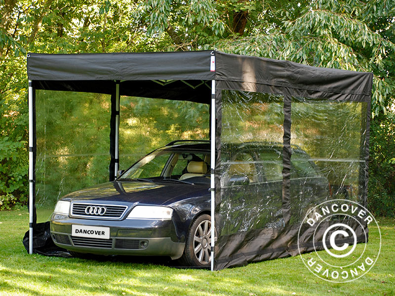 Składany garaż FleX Carcover, 2,5x5m, Czarny - Image 5