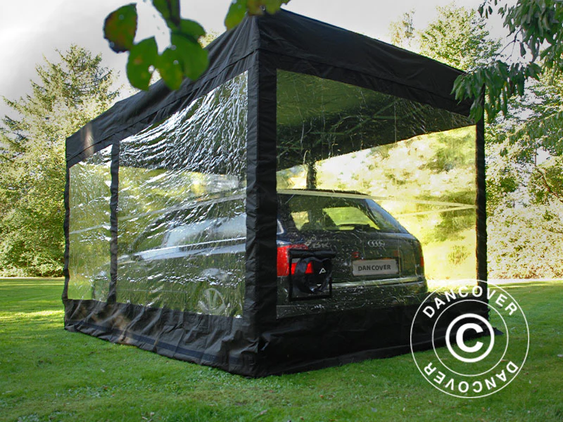 Składany garaż FleX Carcover, 2,5x5m, Czarny - Image 6